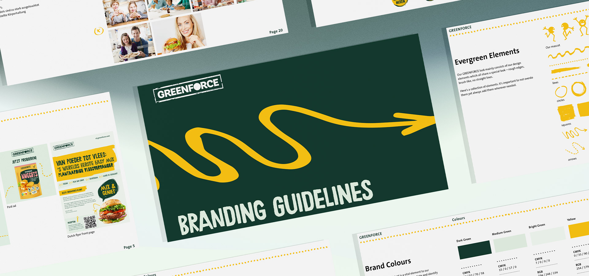 GREENFORCE Visual identity — Branding, Art Direction, Digital Design, UI/UX, Presentation Design, Print Design