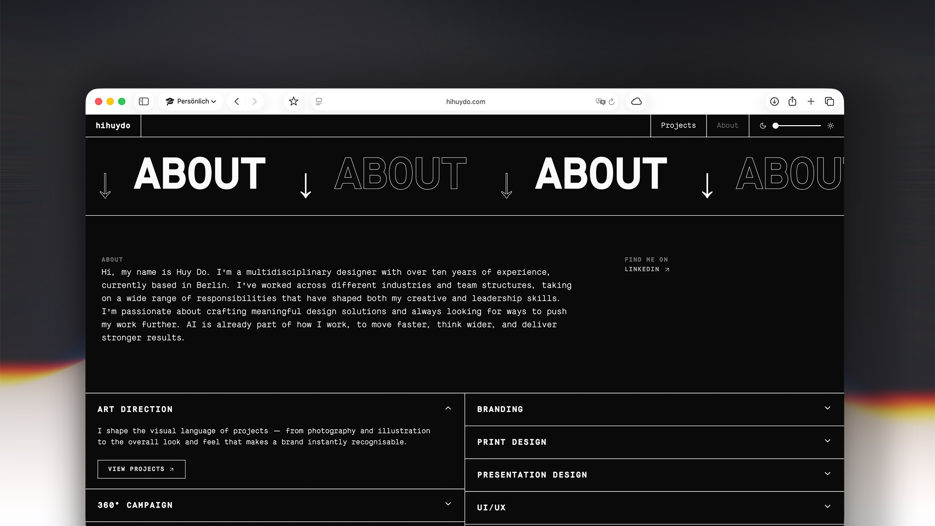 Portfolio website — Section 4 1