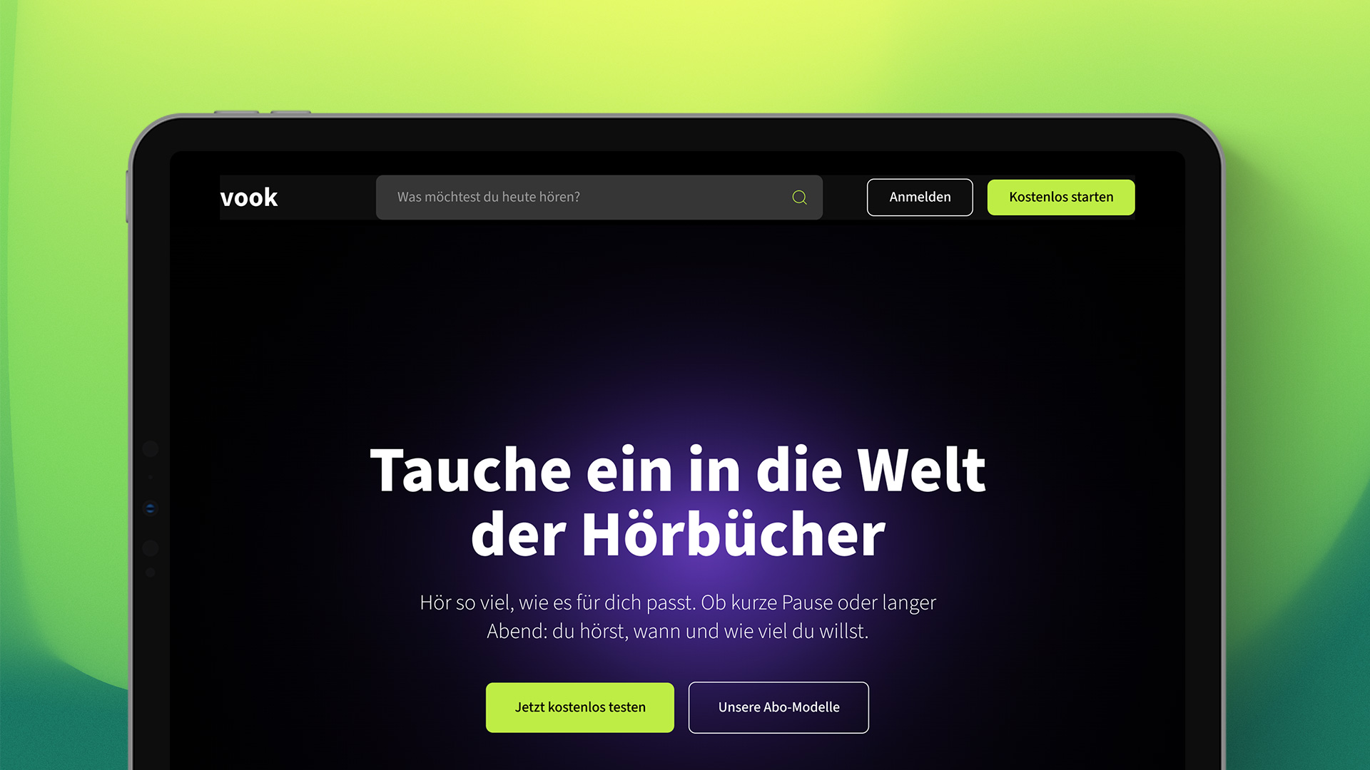 vook – Audiobook platform — Challenge 1